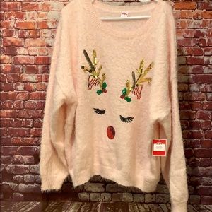Adorable Reindeer Christmas Sweater!